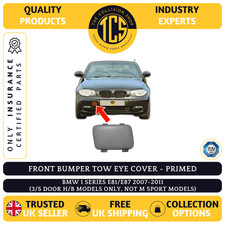 BMW 1 SERIES E81/E87 2007-2011 FRONT BUMPER TOW EYE COVER - INSURANCE CERTIFIED