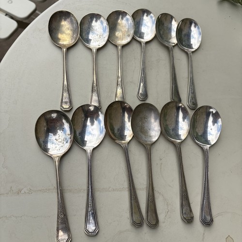 Vintage soup spoons desert - spoons, /desert