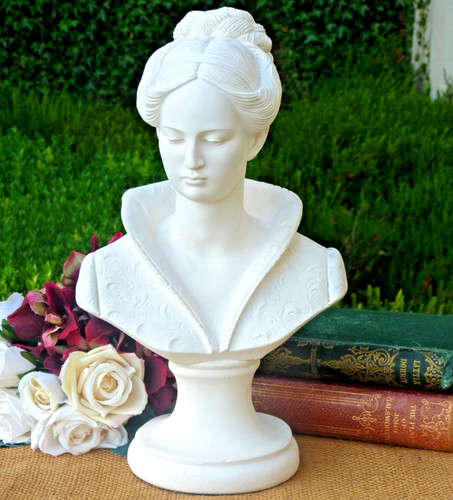 Bust lady figurine sculpture - bust,