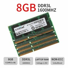 8GB 16GB 32GB DDR3L 1600 MHz