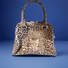 ladies small Butler & Wilson Leopard  Vintage Handbag  Leopard Head Detail vgc