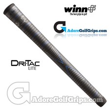 Winn Dri-Tac LITE - Midsize - Golf Grips - Dark Grey / Blue x 1