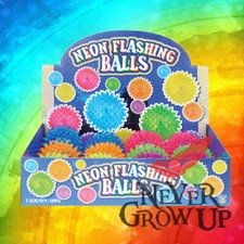 75MM Flashing LIGHT UP Spiky Bouncy Ball Sensory Kids Dog Balls Pet Toy *RA*