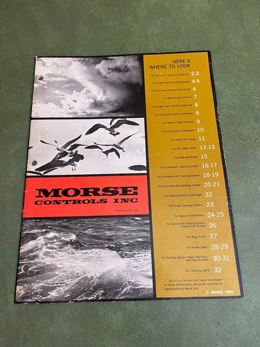 Morse controls 1969 - morse, brochure
