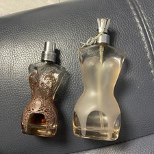 Two Vintage Jean Paul Gaultier Empty Spray Bottles