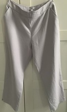 Precis Petite Crop Trousers |with Stretch Grey UK 12 pockets Flat front.