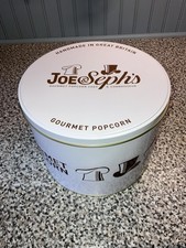 Joe & Sephs popcorn tin Empty