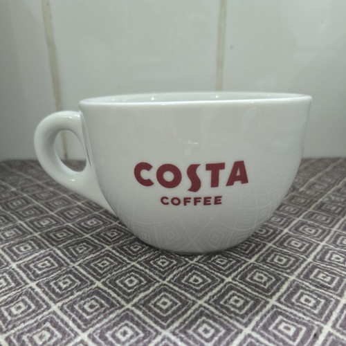 Costa coffee white ceramic - coffee, cup