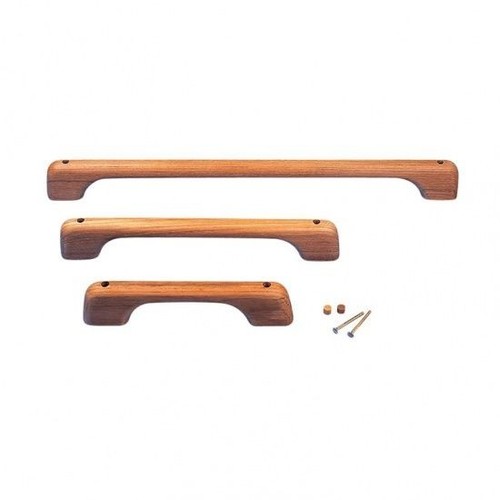 Solid teak wooden handgrip - teak,