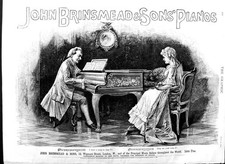 Original Old Antique Print