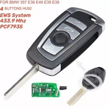 4 Buttons Folding Car Key Fob 433.92mhz For BMW 3 5 7 E36 E46 E39 E38 Series EWS