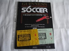 Mat LeTissier SIGNED Guinness Soccer 6 Prog Manchester GMEX 1988 and 2x Tickets