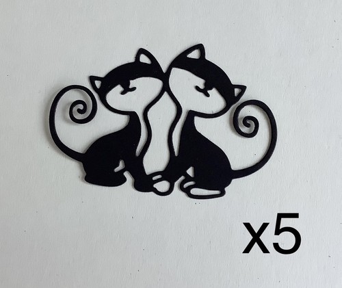 Black cats die cuts - black, die-cuts