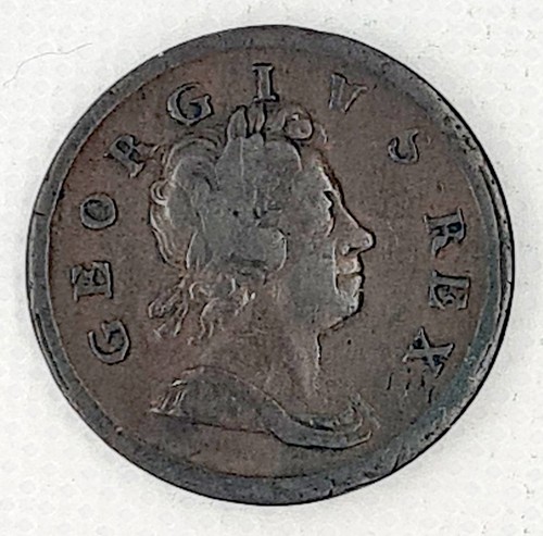 George 1718 halfpenny - i,