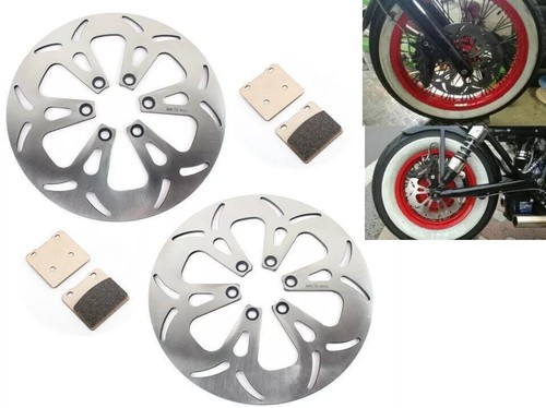 Pair front rear brake discs - rear,