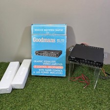 Vintage 1980s Goodmans DE-100 Super Slim  Graphic Equalizer Amplifier.