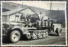 German half-track tractor