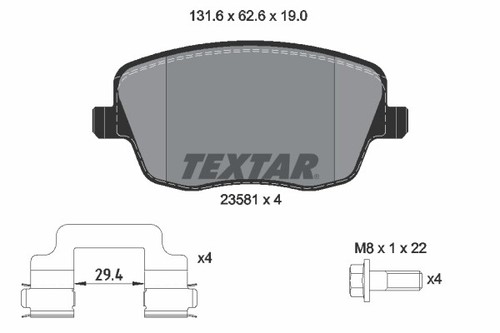 New brake pad - new,