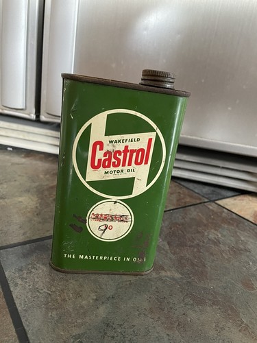 Old castrol oil - old, can