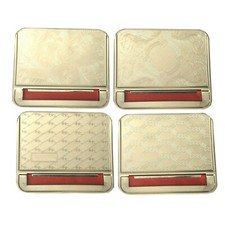 Silver Automatic Cigarette Tobacco Smoking Rolling Machine Metal Box Case