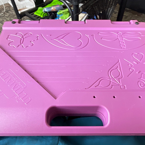Purple scrapbooking punch - punch, &