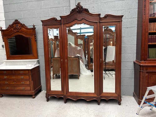 French antique triple armoire