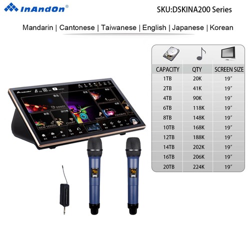 Mic karaoke player - 19"mic,