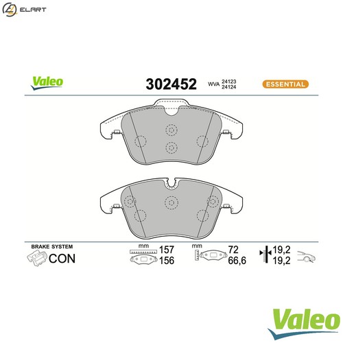 Brake pad set disc - set,
