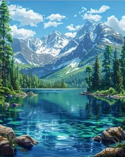 Nianxi paint numbers - paint, by
