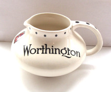 unusual shaped worthington advertising water jug white made by L and sons in VGC