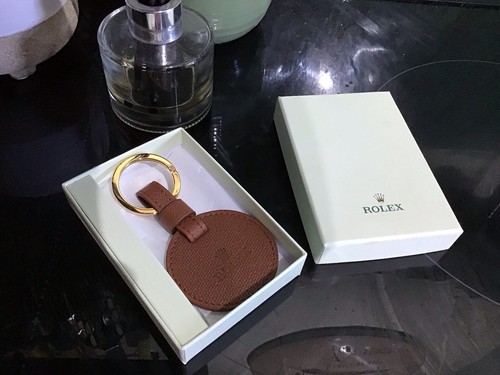 Rolex novelty key ring brown - rolex,