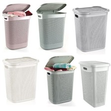 Plastic laundry basket - plastic,
