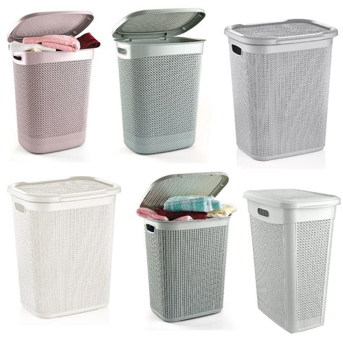 Plastic laundry basket clothes - laundry,