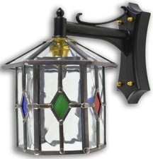 Leaded lantern outdoor - lantern, wall