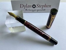 Parker Duofold International MK2 Maroon Marbled fountain pen 18K medium gold nib