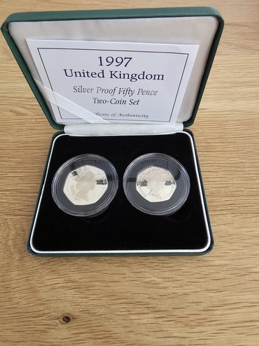 Set silver proof 50p - 2,