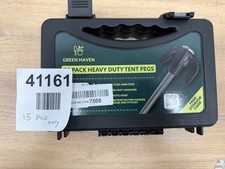 Green Haven 20 Pack Heavy Duty Screw Tent Pegs – 15 pieces only