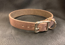 Dog collar brown pull real - dog,