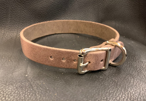 Dog collar brown pull real - dog,