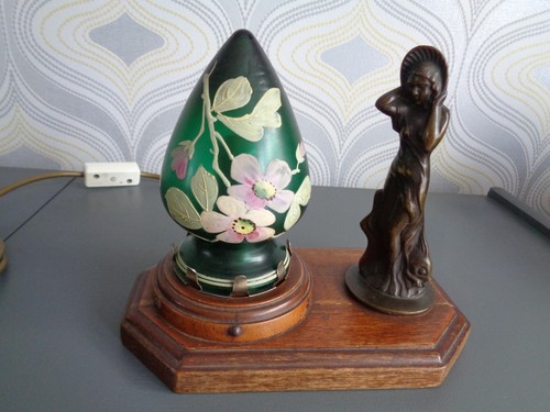 Interesting antique table lamp - antique,
