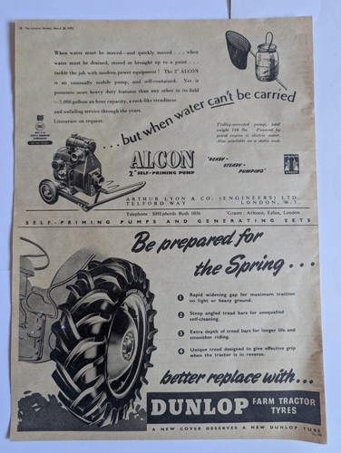 Original 1952 vintage advert - original,