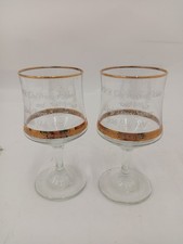 Royal Wedding Glasses 1981 Prince Charles and Diana Commemorative Pair