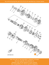 YAMAHA Gear, 2nd Pinion (16t)