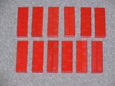 BAYKO, 12 RED LONG BRICKS