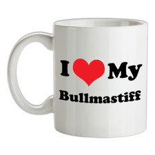 I Love My BullMastiff Mug -