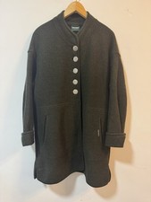 Geiger Austria Olive Green Wool Buttoned Overcoat 34