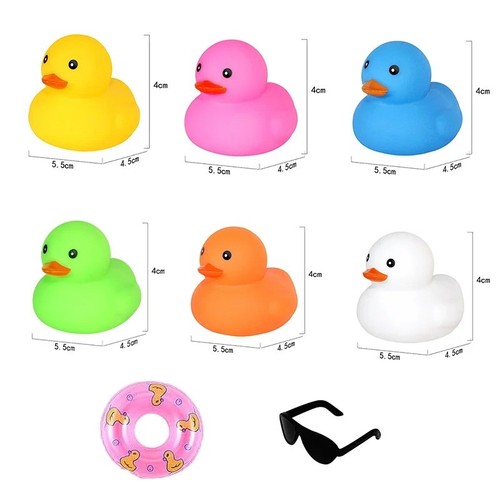 1pcs rubber duck floating - rubber,