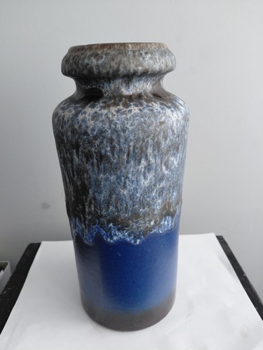 West german ceramic blue fat - west,