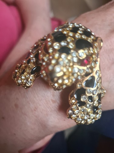 Vintage panther rhinestone - vintage,