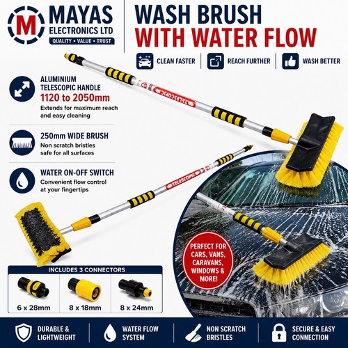 Water flow telescopic cleaning - water,